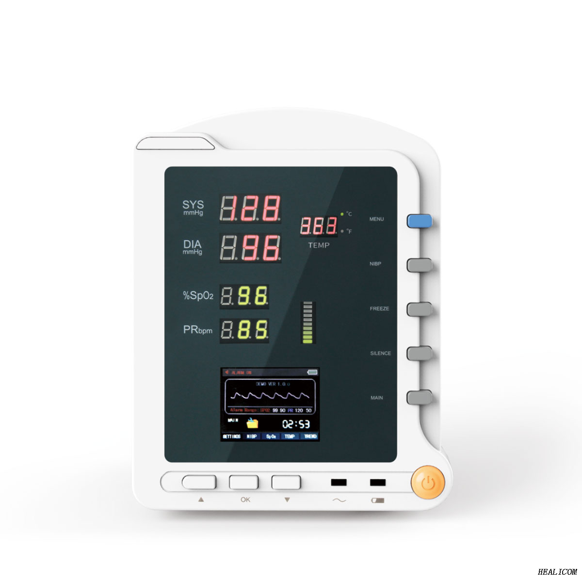 Monitor paziente ICU portatile di alta qualità per segni vitali NIBP SPO2 Monitor paziente