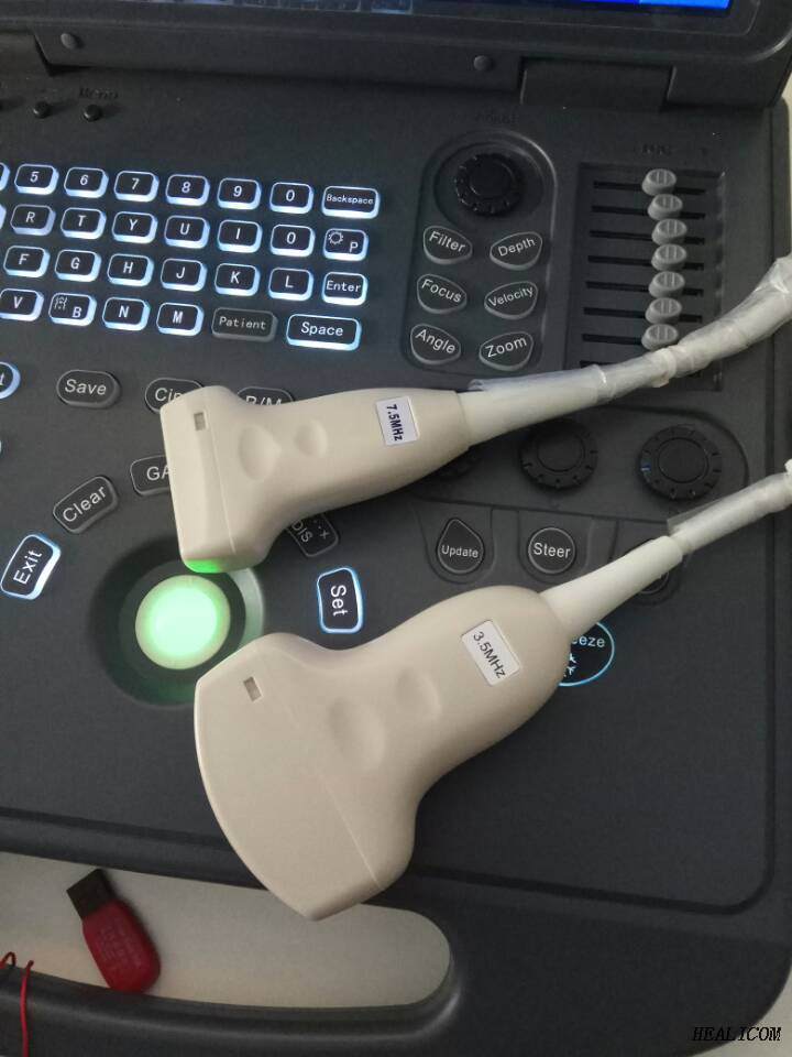 Scanner a ultrasuoni 3d Doppler a colori per computer portatile portatile medico HUC-200